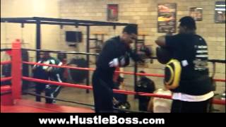 Andre Dirrell putting in work with Rodney Crisler at Barrys Boxing January 2013 [upl. by Pero826]