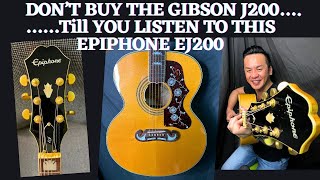 Epiphone EJ200N Guitar Review In Singapore 🇸🇬 [upl. by Namrac]