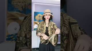 Women 100 Mulberry Silk Shawls  How to Tie a Silk Shawls [upl. by Faun]