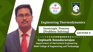 PROBLEM ON ISENTROPIC or REVERSIBLE ADIABATIC PROCESS [upl. by Lazos162]