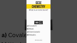 GCSE Chemistry  Ionic Bonding Quiz [upl. by Fortna]