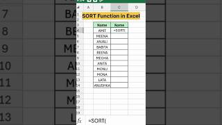 SORT Data  A to Z alphabetically in Excel [upl. by Lauber]