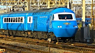 The Blue Pullman HST  VP185 Power Cars 43055  046 quotMidland Pullmanquot Railtour  121220 [upl. by Enytsirhc277]