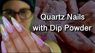 Watch Me Work Quartz Nails with Dip Powder ENG [upl. by Bean]