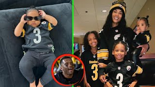 Ciara And Her Adorable Kids Cheer On Russell Wilsons Big Win In Matching Steelers Jerseys😍 [upl. by Winonah]