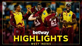 Highlights  West Indies v England  Holder Takes 4 Wickets in 4 Balls  5th Betway T20I [upl. by Elocaj]