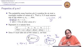 Lecture 84  Discrete random variables  Probability mass function properties [upl. by Adnof]