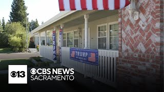 Lodi homeowner removes 2 of 3 Trump signs after HOA flags violation [upl. by Eirlav]