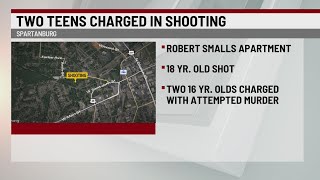 Two 16yearolds charged in Spartanburg shooting [upl. by Ahtabat]