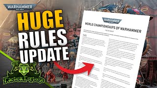 40k Just Got a SECRET Rules Update  Breaking Down the 40k World Championship Official FAQ [upl. by Carlos]