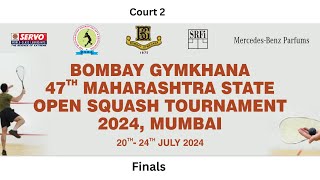 Court 2  Finals  47TH Maharashtra State Open 2024 [upl. by Karlens]