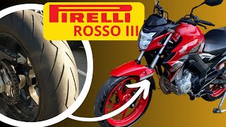 Pneu Pirelli Diablo Rosso III na Twister 250 Avaliação [upl. by Celeski]