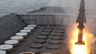 Navy Sea Wolf Missile Firing [upl. by Mushro883]