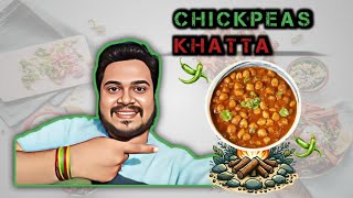 How To Make Chickpeas Khatta 🤤  Chickpea recipes Sweet amp sour chickpea Chole ki sabji [upl. by Ecinnahs905]