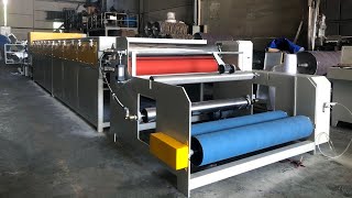 Fusing coating machine for garment interlining [upl. by Esma]