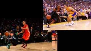 Allen Iverson Crossover on Tyronn Lue vs Kyrie Irving on Stephen Curry [upl. by Ynohtona]