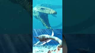 Mosasaurus VS MegalodonPlesiosaurusLivyathandinosaur megalodon shark jurassicworld [upl. by Prentice582]