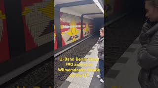 UBahn Berlin Class F90 arrives at Wilmersdorfer Straße on the U7 ubahnberlin [upl. by Handal]