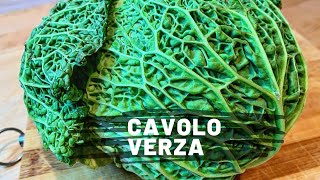 Cavolo Verza Stufata 🥦 Ricetta Facile e Veloce Vegetariana Dietetica e Depurante [upl. by Ranger]