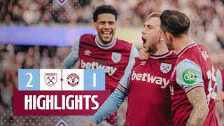 West Ham 21 Manchester United  Late Penalty Secures The Three Points  Premier League Highlights [upl. by Yerhcaz107]