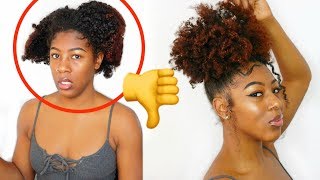 LAZY NATURAL HAIRSTYLE in 2 minutes [upl. by Lunetta]