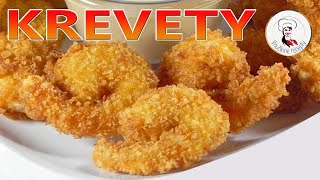 Vyprážané krevety  Fried Shrimp  Vnučkine recepty [upl. by Glory]