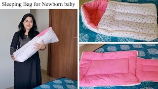 Baby Sleeping Bag  Newborn Essential  Sleeping and Carry bag review  Amazon shopping [upl. by Attenoj]