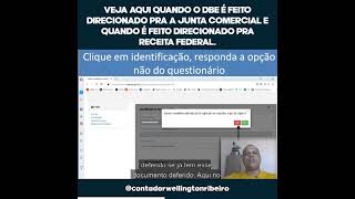 Como saber se o DBE está direcionado para RFB ou para Junta [upl. by Amato]