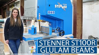 Stenner ST100R Band Re Saw upgrade at Glulam Beams [upl. by Ecirtaed]