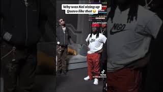 HE SIZING KAI UP OR EITHER BENT LIKE KODAK🤨 trending shorts kai quavo kaicenatlivestream [upl. by Koetke524]