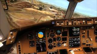 FSX MHTG Approach  Microburst on short final [upl. by Derrik108]