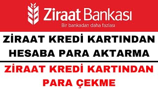 Ziraat Kredi Kartından Hesaba Para Aktarma [upl. by Olotrab]