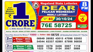 LIVE Lottery Sambsd 8pm Official 30102024 Result  Sikkim State Lottery [upl. by Alurd850]