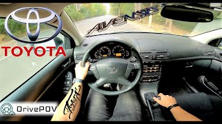 Toyota Avensis II 20 D4D 2003  116HP280NM  POV TEST DRIVE POV ACCELERATION REVIEW  DrivePOV [upl. by Joshuah727]