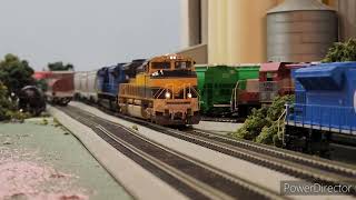 Leaser SD70M2s on the Central [upl. by Oralle]