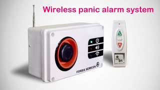 Wireless remote siren receiver RF panic alarm chord less security siren system FORBIX SEMICON [upl. by Elsey]