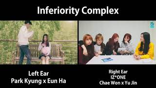 Inferiority Complex Comparison  Park Kyung x Eunha  Chaewon x Yujin [upl. by Wenz]