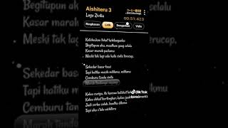 Lirik lagu Aishiteru 3 [upl. by Nnybor]