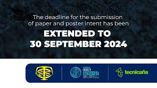 Extended Deadline for Submission of Papers and Posters  ISSCT Centennial Congress 2025 [upl. by Ynnig]