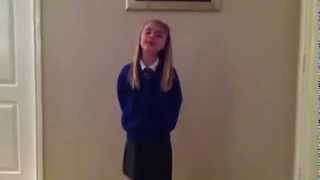 My Hoggie Robert Burns poem performed by Emma P3 Gargieston Primary School [upl. by Lindbom442]