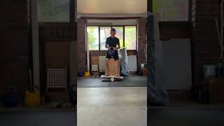 66yrs 20kg kettlebell deep squat on balance board [upl. by Candless]