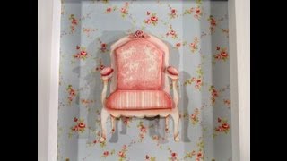 Decoupage  Cuadros con sillones  mdf  fibrofacil  porcelana fria [upl. by Siramaj]