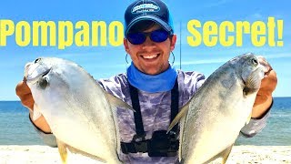 The SECRET to Catching More Pompano Surf Fishing [upl. by Atel]