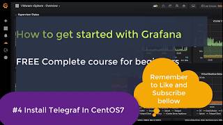 4 Grafana Monitoring  FREE Beginner course  Install Telegraf [upl. by Helfand]