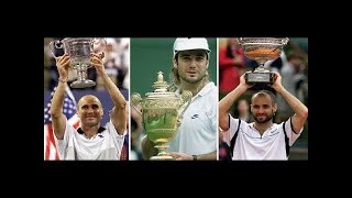 Andre Agassi  All 8 Grand Slam Championship Points 166 [upl. by Keever]