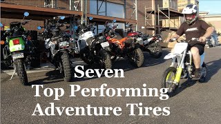 7 Most Popular or Best Adventure Motorcycle Tires  Real World Tire Review [upl. by Eidurt]