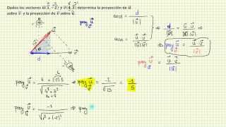 Proyección ortogonal de un vector sobre otro [upl. by O'Grady]