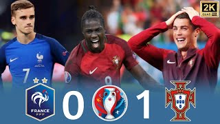 A breathtaking final 🤯🔥 “Portugal 10 France” • Euro 2016 final Full Highlights  2K [upl. by Neztnaj673]