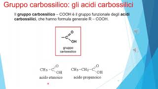 gruppi funzionalialdeidi chetoni acidi carbossilici [upl. by Htabazile]