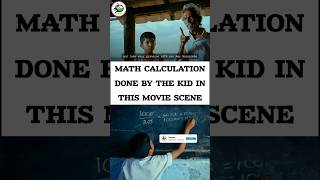 Math Calculation Done By The Kid in this Movie Scene  Simple Interest  maths shorts movie [upl. by Un]